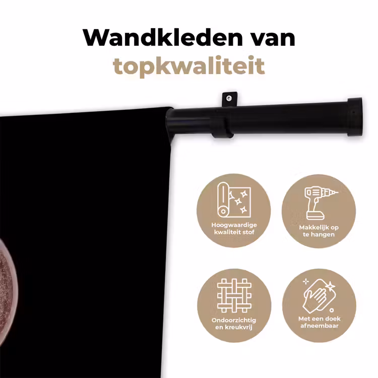 Wandkleed - Kerstbal - Roségoud - Kerst — 3
