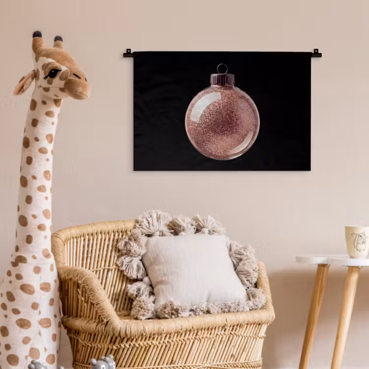 Wandkleed - Kerstbal - Roségoud - Kerst — 5