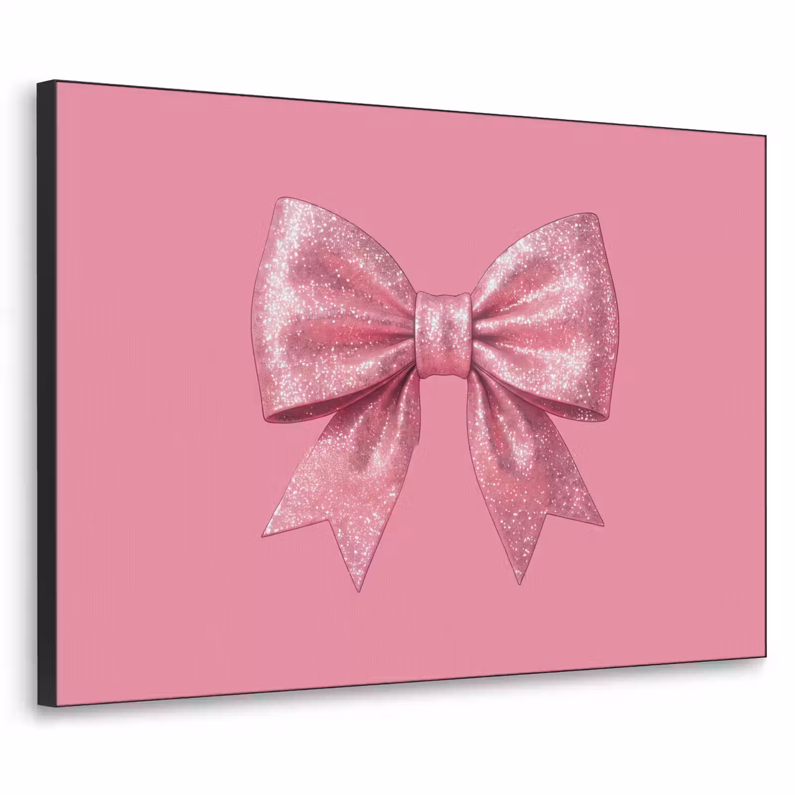 Art frame - Roze strik - Glitter — 1