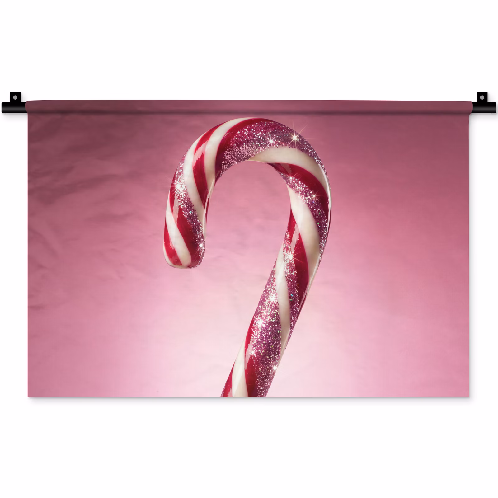 Wandkleed - Zuurstok - Glinsterend - Roze — 1