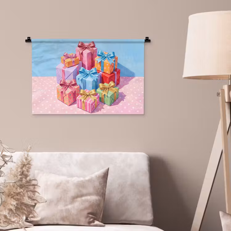 Wandkleed - Geschenken - Feest - Kleurrijk — 2