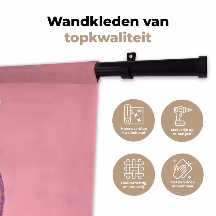 Wandkleed - Kreeft - Kerst - Roze — 3