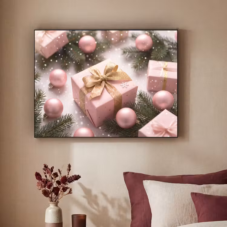 Art frame - Cadeau - Kerst - Roze — 3
