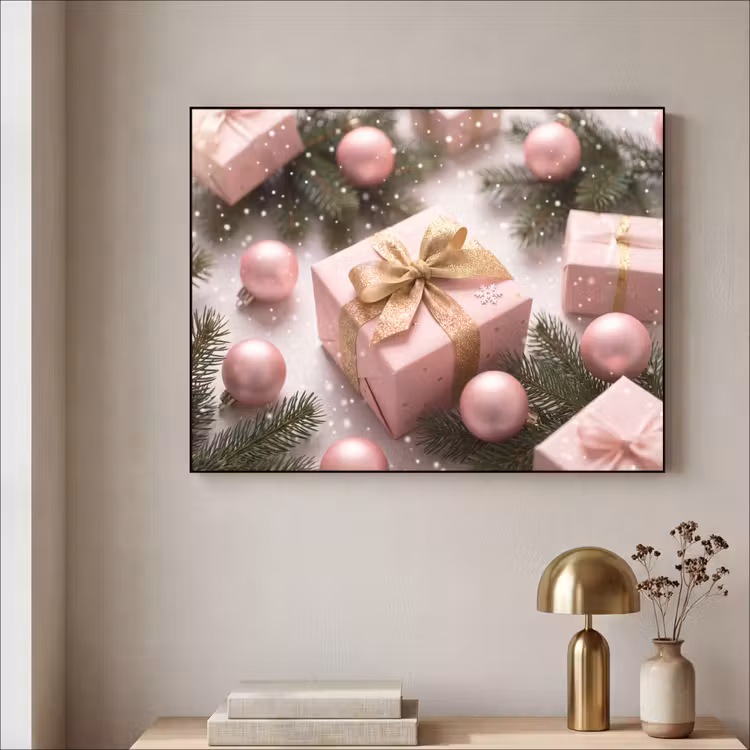 Art frame - Cadeau - Kerst - Roze — 5