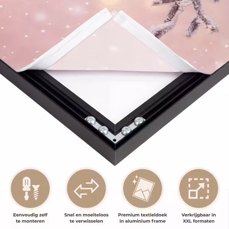 Art frame - Kerstbal - Roze - Winter — 4