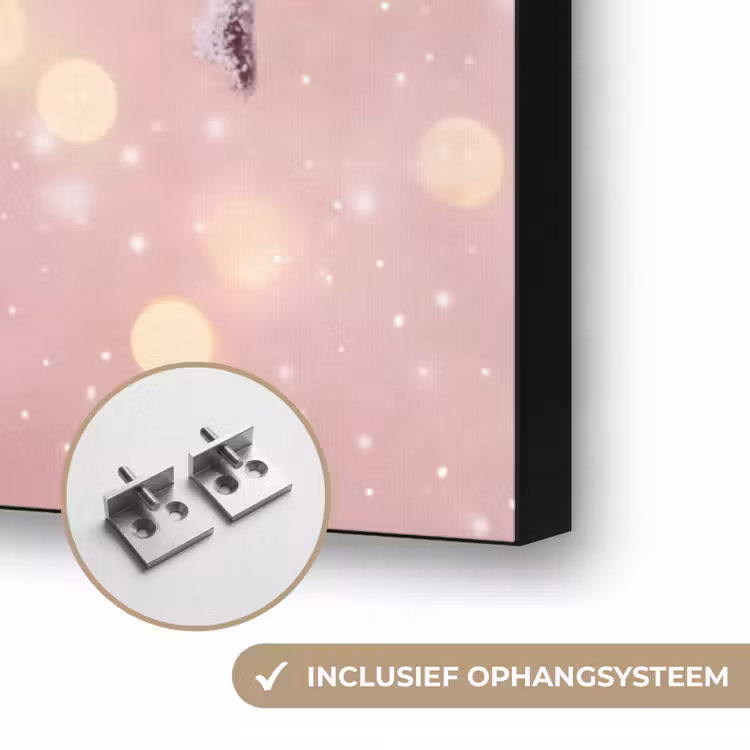 Art frame - Kerstbal - Roze - Winter — 6