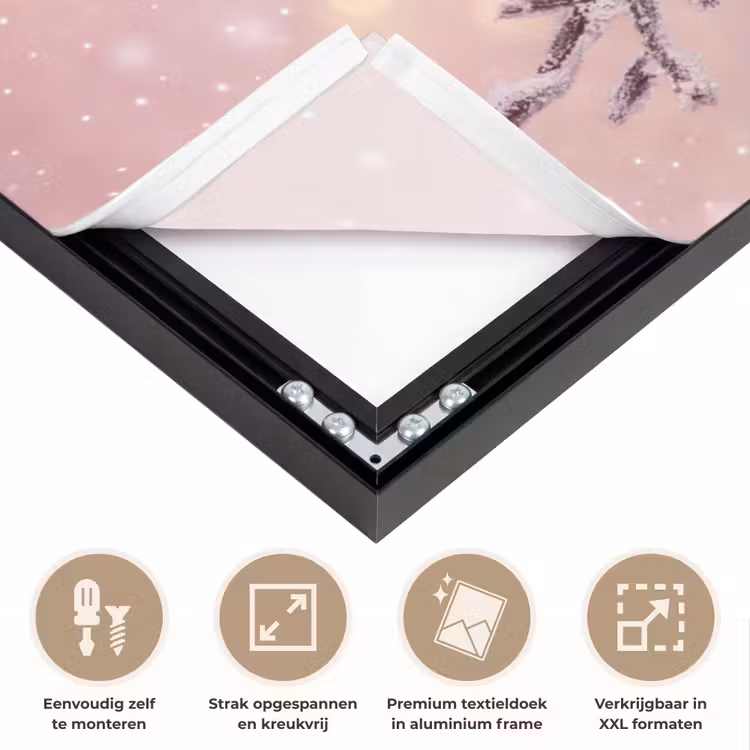 Art frame - Kerstbal - Roze - Winter — 8
