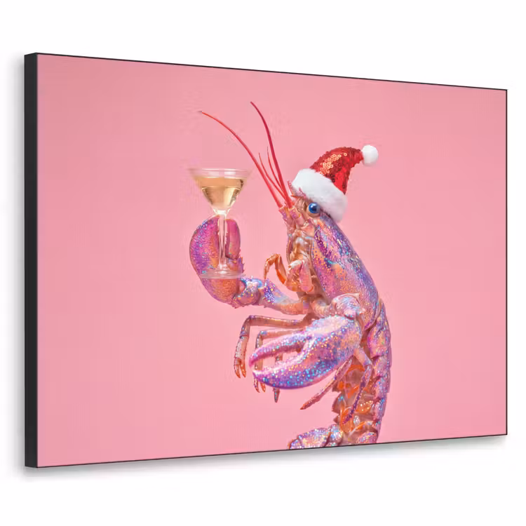 Art frame - Kreeft - Kerst - Roze — 1