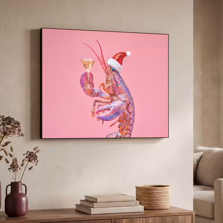 Art frame - Kreeft - Kerst - Roze — 7