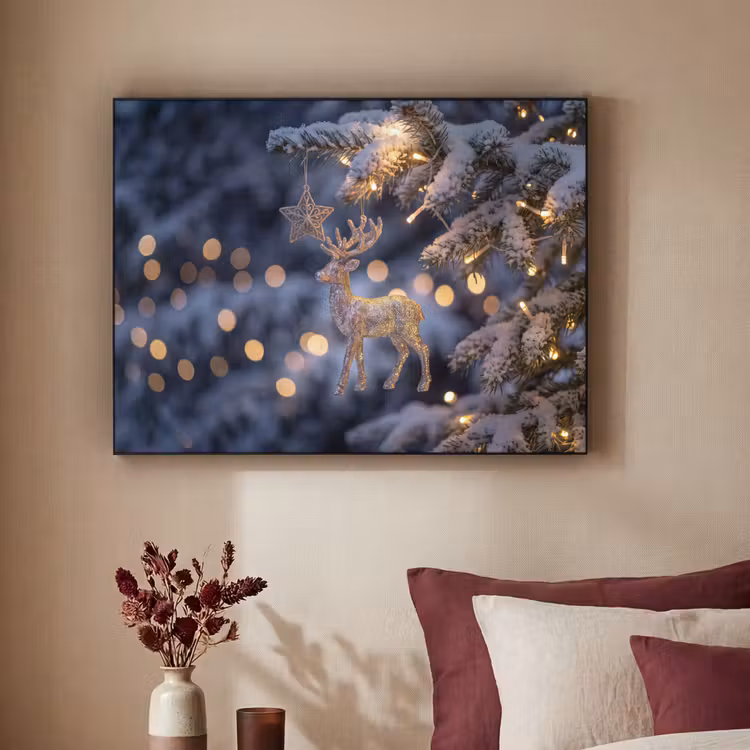 Art frame - Rendier - Kerst - Sneeuw — 3