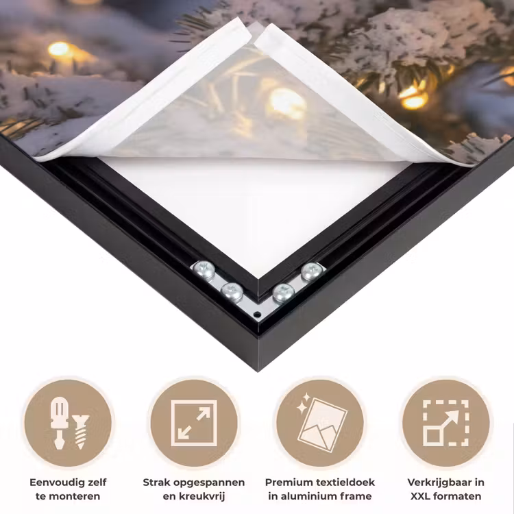 Art frame - Rendier - Kerst - Sneeuw — 8