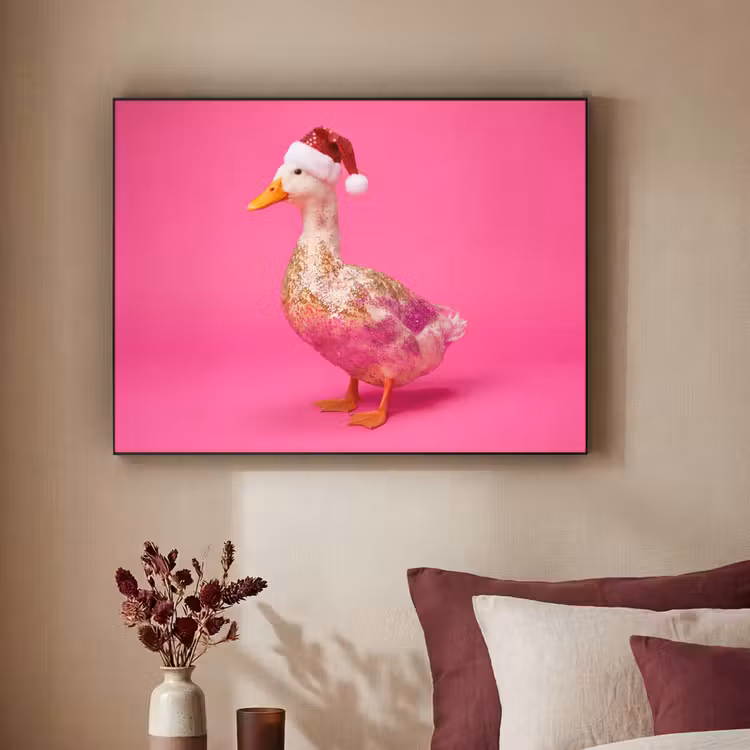 Art frame - Vogel - Kerst - Roze — 3
