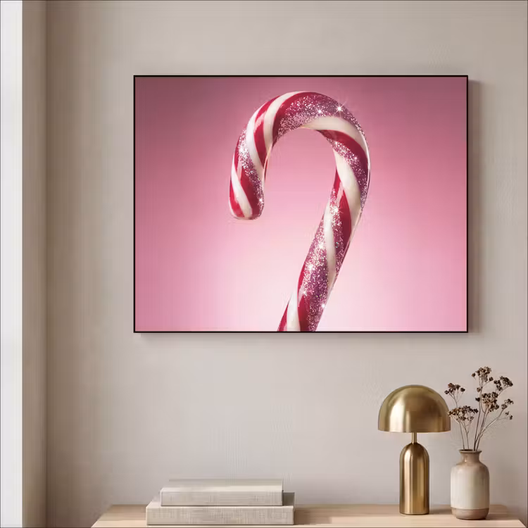 Art frame - Zuurstok - Glinsterend - Roze — 5