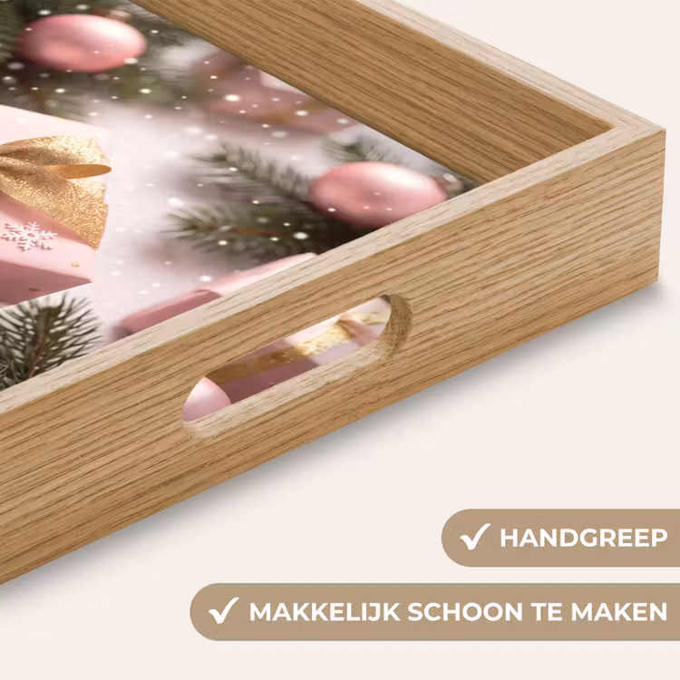 Dienblad - Cadeau - Kerst - Roze — 5