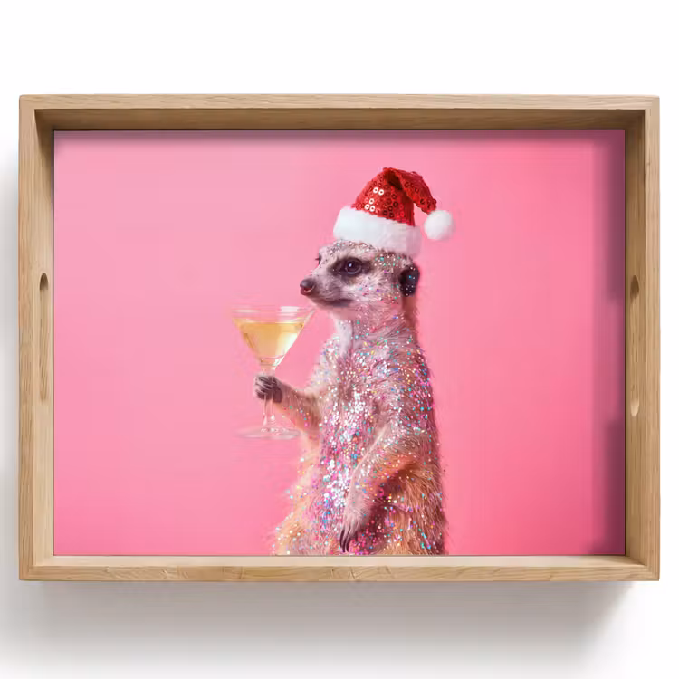 Dienblad - Dieren - Glitter - Feest — 1