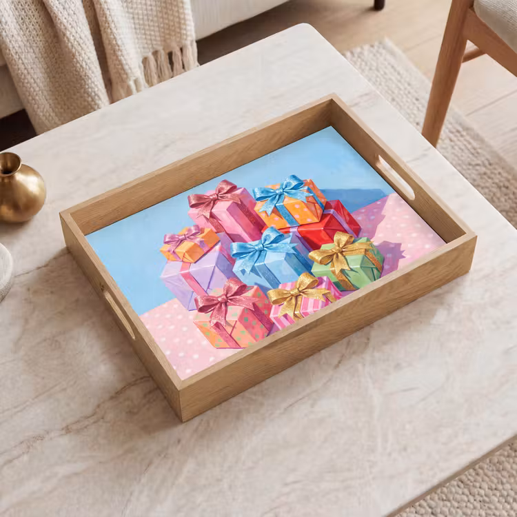 Dienblad - Geschenken - Feest - Kleurrijk — 2