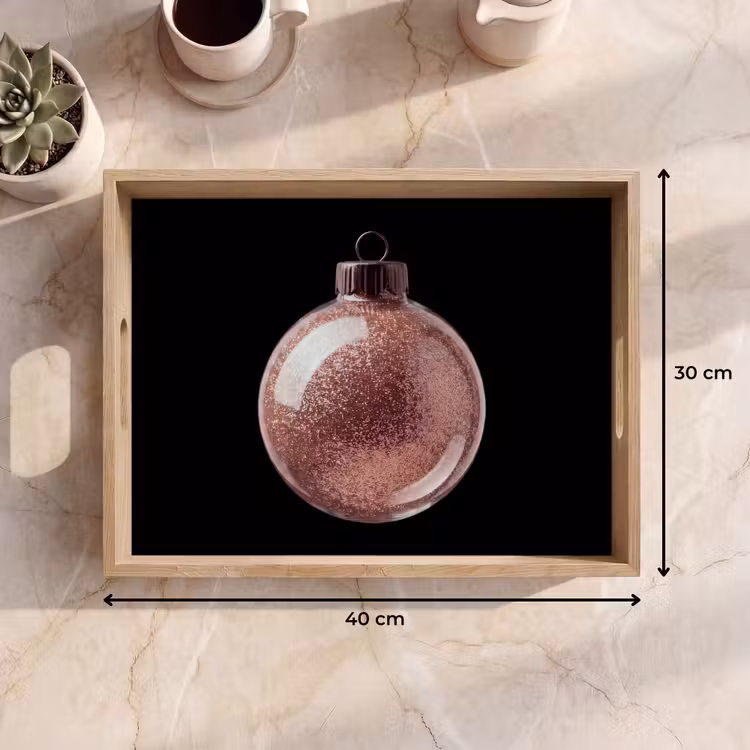 Dienblad - Kerstbal - Roségoud - Kerst — 9
