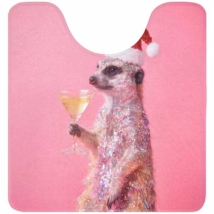 WC Mat - Dieren - Glitter - Feest — 1