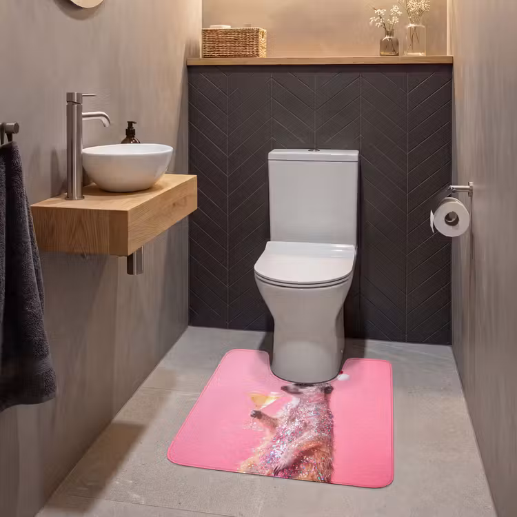 WC Mat - Dieren - Glitter - Feest — 2