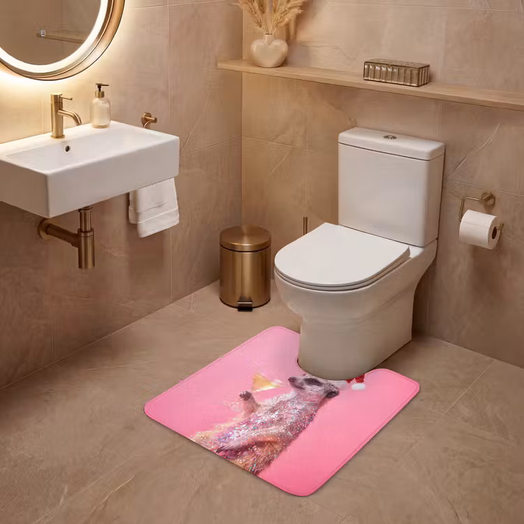 WC Mat - Dieren - Glitter - Feest — 3