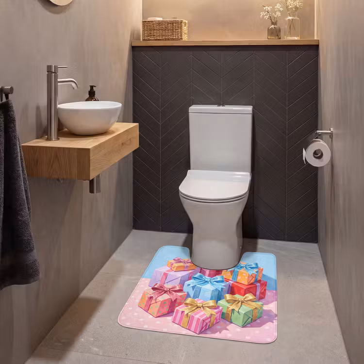 WC Mat - Geschenken - Feest - Kleurrijk — 2