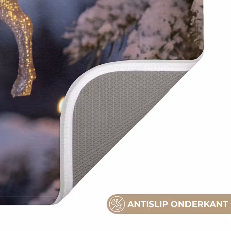 WC Mat - Rendier - Kerst - Sneeuw — 4