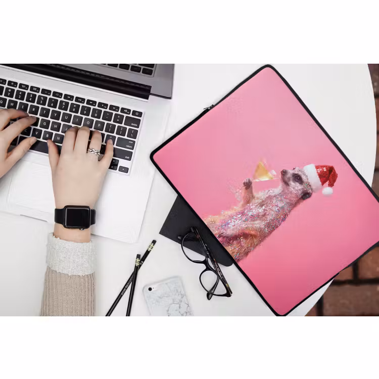 Laptophoes Dieren - Glitter - Feest — 3