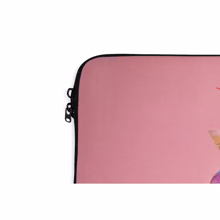 Laptophoes Kreeft - Kerst - Roze — 5