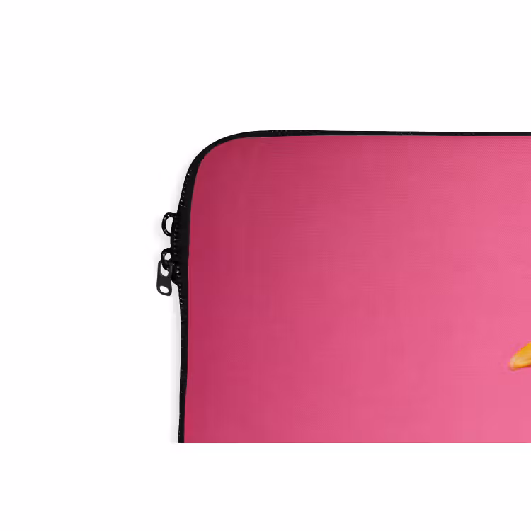 Laptophoes Vogel - Kerst - Roze — 5