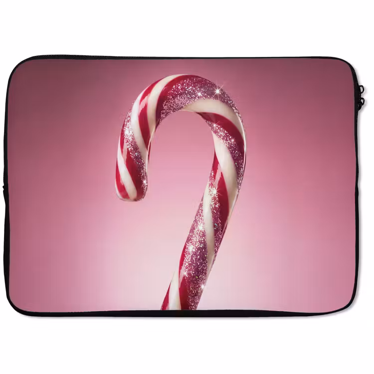 Laptophoes Zuurstok - Glinsterend - Roze — 1