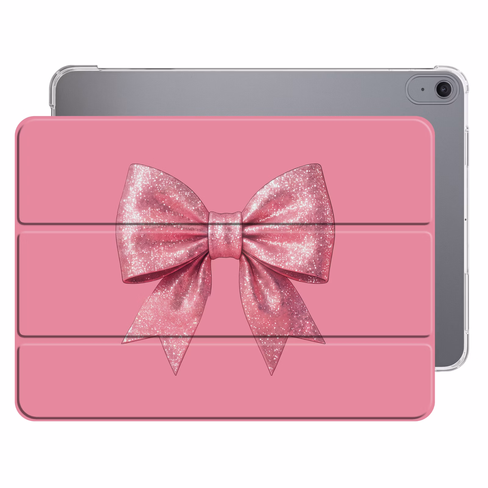 Roze strik - Glitter — 1