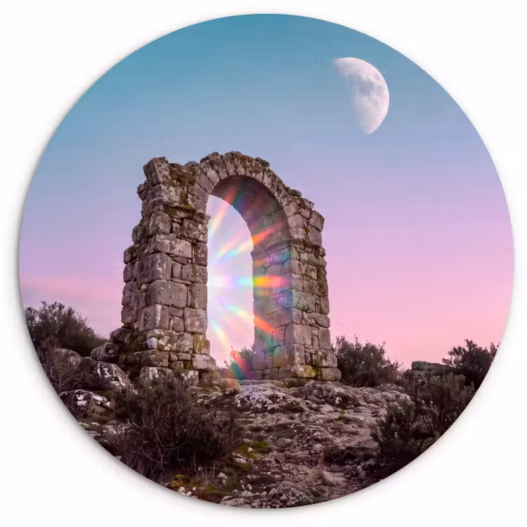 Muurcirkel - Boog - Regenboog - Maan — 1