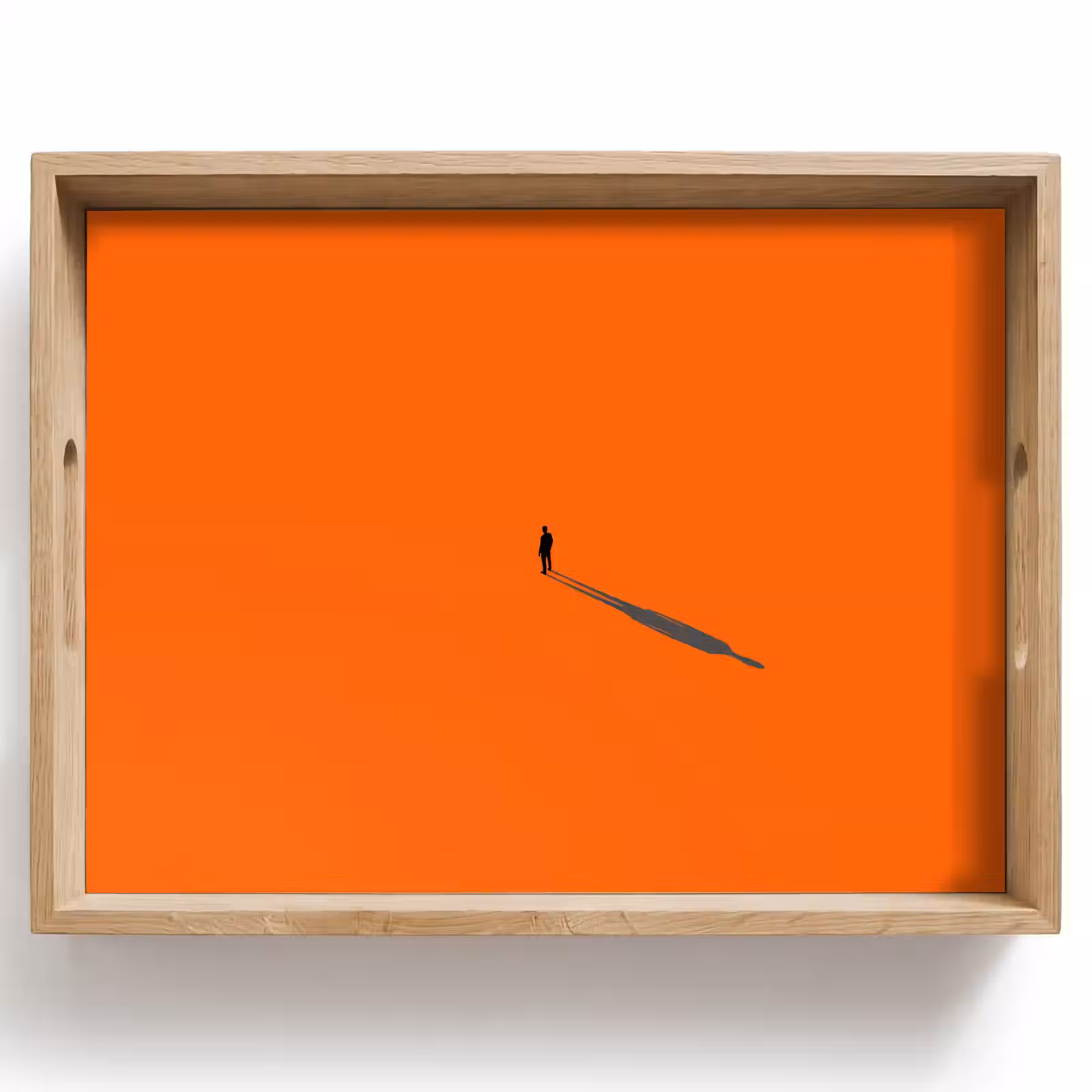 Dienblad - Persoon - Schaduw - Oranje — 1