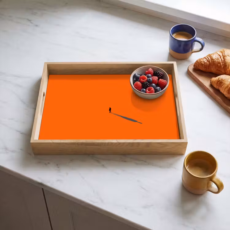 Dienblad - Persoon - Schaduw - Oranje — 4