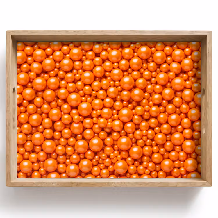 Dienblad - Snoep - Oranje - Patroon — 1
