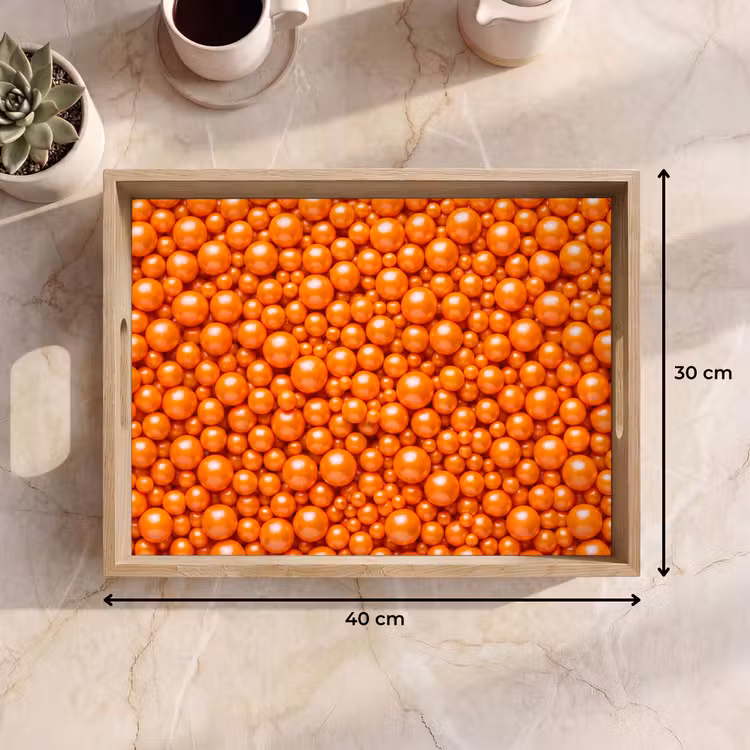 Dienblad - Snoep - Oranje - Patroon — 9