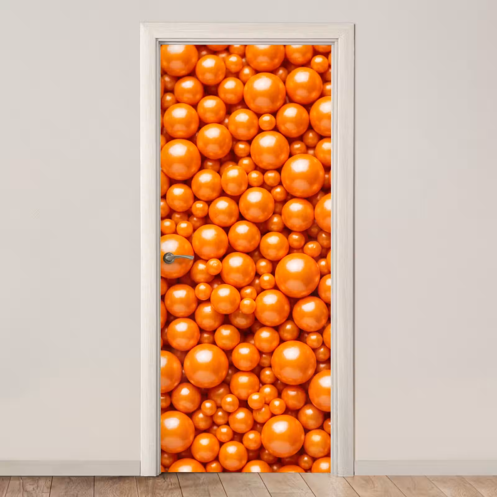 Deursticker - Snoep - Oranje - Patroon — 1