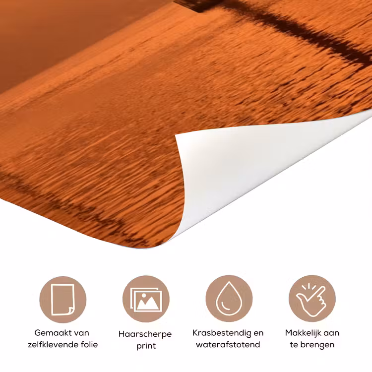 Deursticker - Brug - Water - Oranje — 3