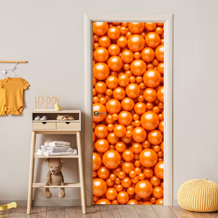 Deursticker - Snoep - Oranje - Patroon — 6
