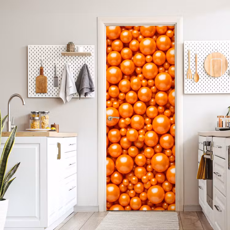 Deursticker - Snoep - Oranje - Patroon — 7