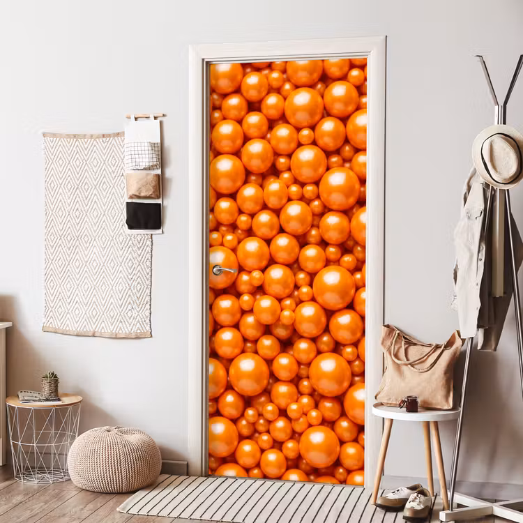 Deursticker - Snoep - Oranje - Patroon — 8