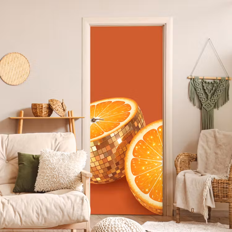Deursticker - Fruit - Disco - Goud — 4