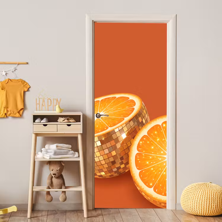 Deursticker - Fruit - Disco - Goud — 6