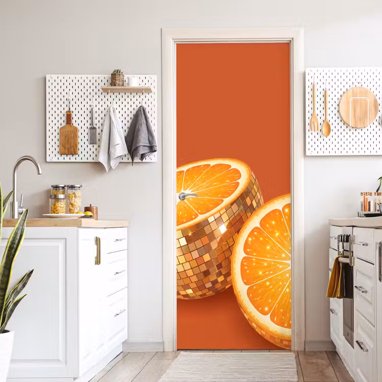 Deursticker - Fruit - Disco - Goud — 7