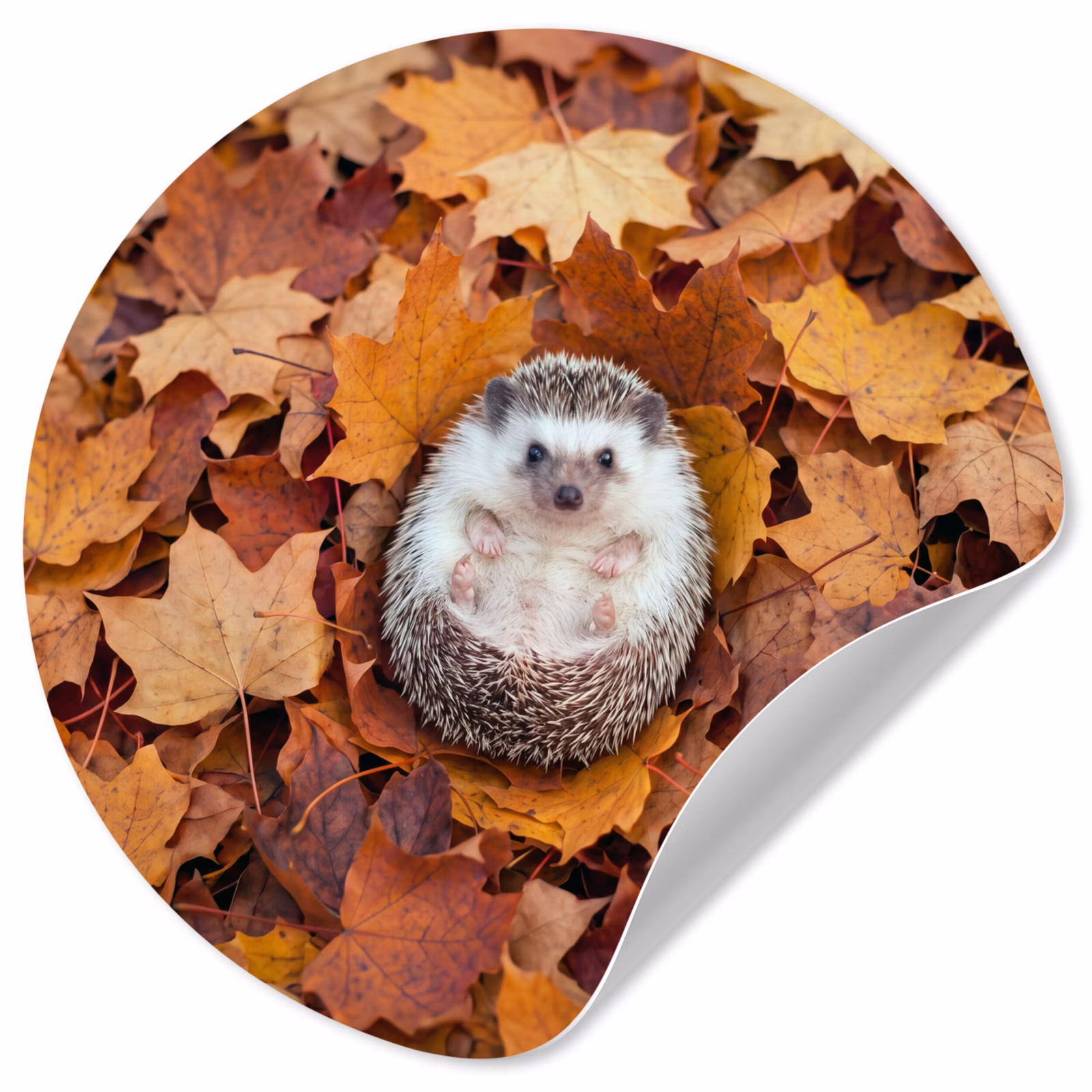 Behangcirkel - Egel - Herfst - Dieren — 1