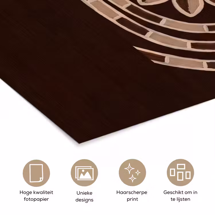 Poster - Patroon - Abstract - Bruin — 5