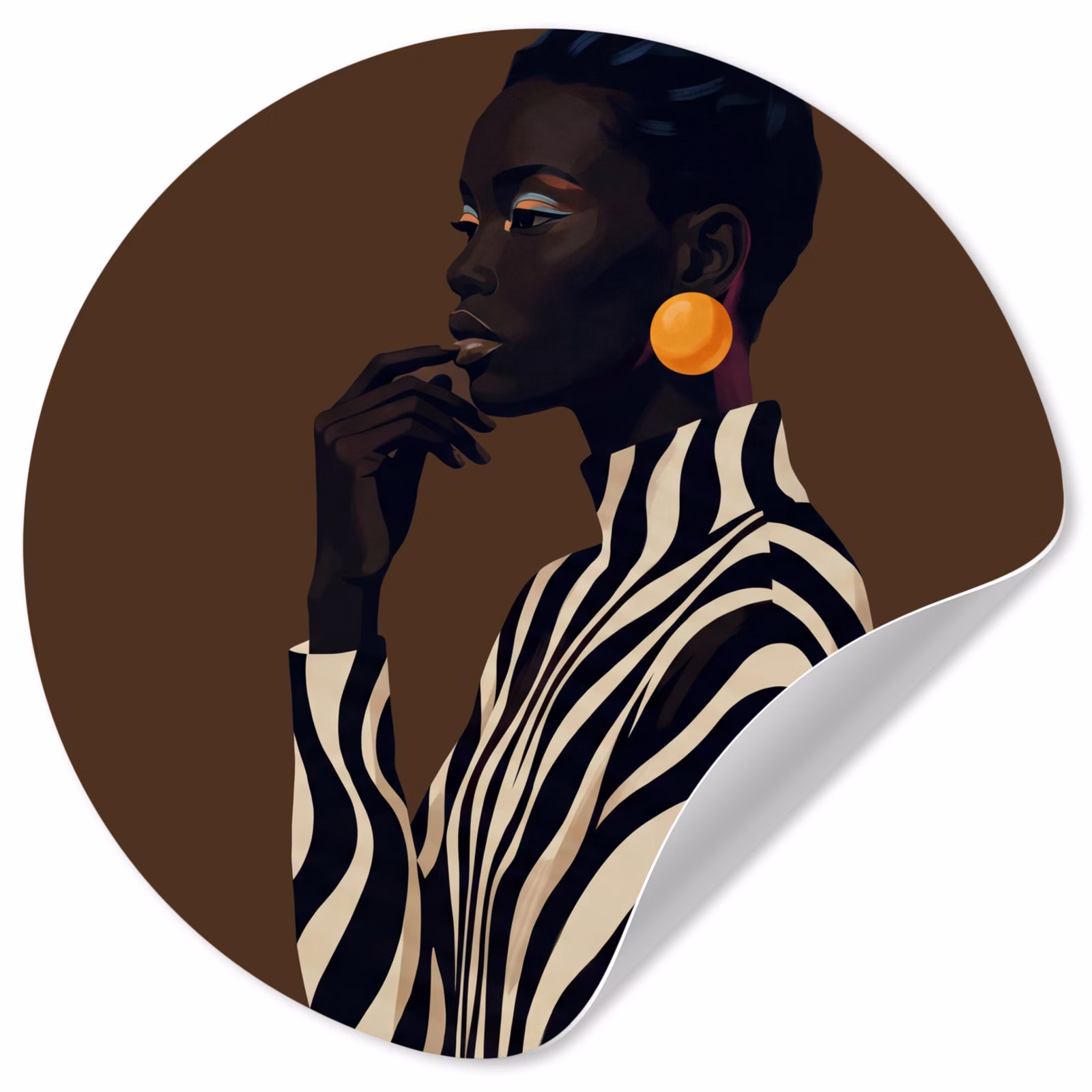 Behangcirkel - Vrouw - Portret - Modern — 1