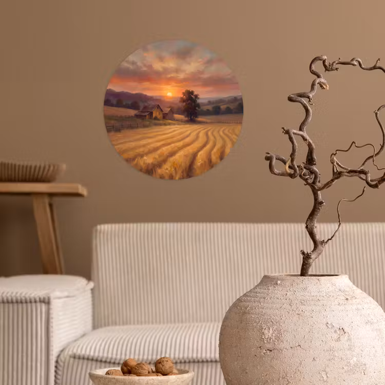 Behangcirkel - Landschap - Zonsondergang - Natuur — 2