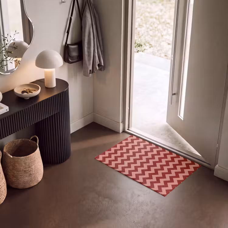Deurmat - Zigzag - Strepen - Patroon - Rood — 8