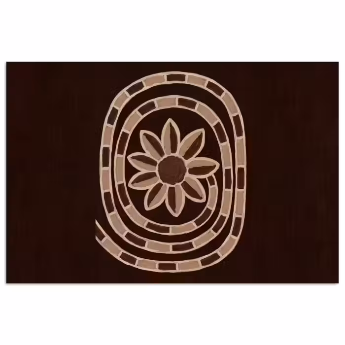 Poster - Patroon - Abstract - Bruin